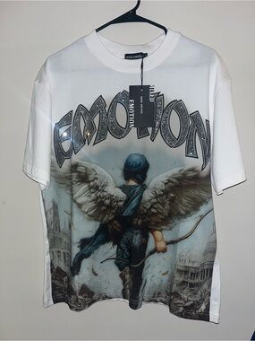 White Graphic Short-Sleeve Tee